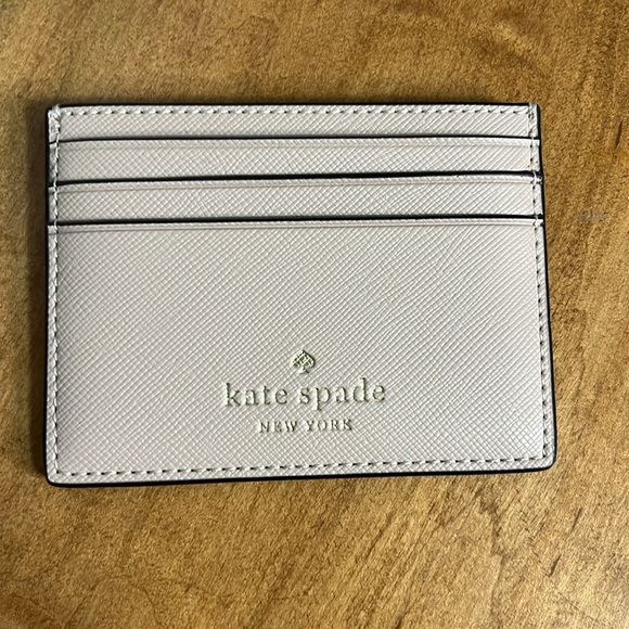 NWT Kate Spade Eva Slim Card Holder Warm Beige - Picture 5 of 6